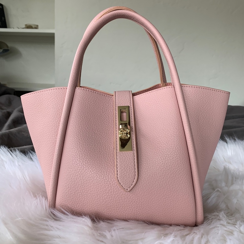 Baby Pink Purse with Removable crossbody strap